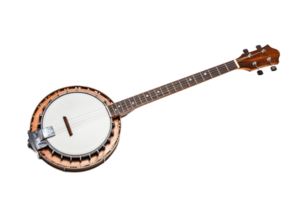 ai generado banjo con un transparente antecedentes. ai png