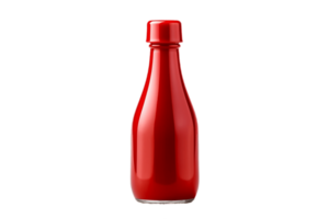 ai genererad ketchup flaska med transparent bakgrund. ai png