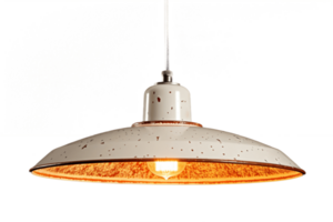 AI generated Enamel Pendant Lamp with Transparent Background. AI png