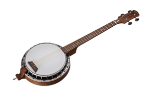 ai gerado banjo com uma transparente fundo. ai png