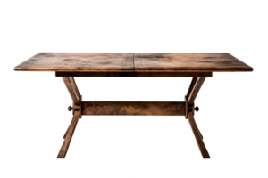 AI generated Dining Table with Transparent Background. AI png