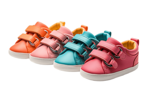AI generated Baby Shoes with a Transparent Background. AI png