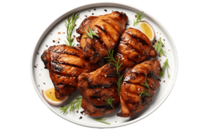 AI generated Grilled Chicken with Transparent Background. AI png