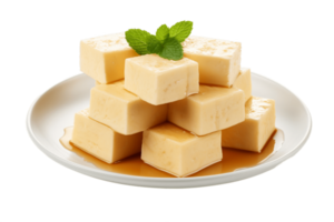 ai genererad tofu med en transparent bakgrund. ai png