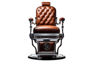 AI generated Barber Chair on Transparent Background. AI png