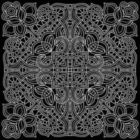 Line pattern design. Black and white vector illustrations. Coloring page