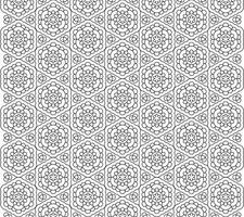 Line pattern design. Black and white vector illustrations. Coloring page