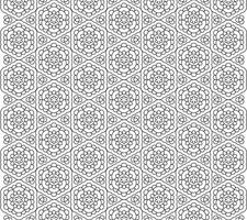 Line pattern design. Black and white vector illustrations. Coloring page