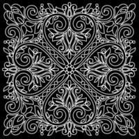 Line pattern design. Black and white vector illustrations. Coloring page