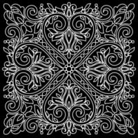 Line pattern design. Black and white vector illustrations. Coloring page