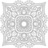 Line pattern design. Black and white vector illustrations. Coloring page