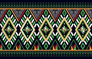 étnico tribal ikat sin costura modelo diseño. azteca tela alfombra mandala ornamento cheurón textil fondo de pantalla decoración. indio geométrico tela africano americano textura vector ilustraciones.