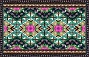 alfombra étnico ikat modelo Arte. geométrico étnico ikat sin costura modelo en tribal. mexicano estilo. diseño para fondo, fondo de pantalla, ilustración, vector