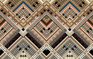 Geometric ethnic pattern seamless flower color oriental.  seamless pattern. Design for fabric, curtain, background,  carpet, wallpaper, clothing, wrapping, Batik,  fabric,Vector illustration. vector