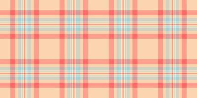 Picture check textile vector, illustration tartan plaid texture. Summer fabric pattern seamless background in red and white colors. vector