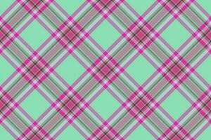 Plaid seamless check of textile background fabric with a pattern texture vector tartan.