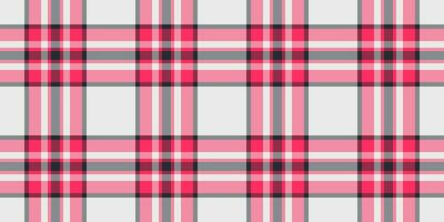 Sale seamless vector textile, tattersall background fabric texture. Summer plaid tartan check pattern in red and grey colors.