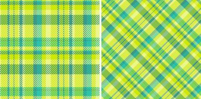 Plaid pattern tartan of seamless check fabric with a texture textile vector background. Set in nature colors. Fashion trends with mixed straight stripes.