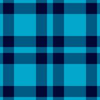 Tech seamless plaid fabric, advertising textile pattern check. Cultural vector texture background tartan in cyan and dark colors.