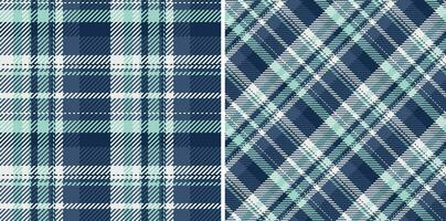 Check texture seamless of pattern tartan textile with a plaid vector background fabric. Set in winter colors. Bed sheet designs for the bedroom.