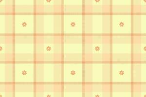 Spring gingham pattern, seamless checked plaids. Pastel vichy background for tablecloth, napkin, dress, Easter holiday textile design. vector