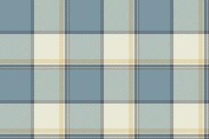 Plaid background, check seamless pattern in blue. Vector fabric texture for textile print, wrapping paper, gift card or wallpaper.