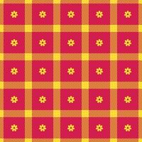 Spring gingham pattern, seamless checked plaids. Pastel vichy background for print wrapping paper, gif card, invitation, Easter holiday design. vector