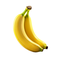 AI generated Banana isolated on transparent background png