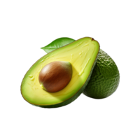 AI generated Avocado isolated on transparent background png