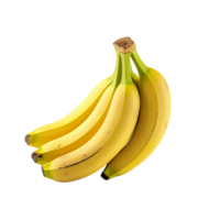 ai genererad banan isolerat på transparent bakgrund png