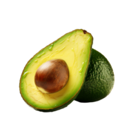 AI generated Avocado isolated on transparent background png