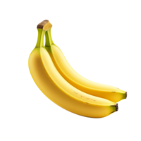 ai genererad banan isolerat på transparent bakgrund png