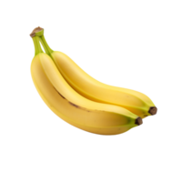 AI generated Banana isolated on transparent background png