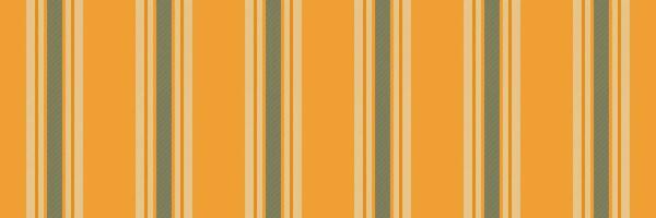 Wallpaper vertical pattern texture, aged vector seamless textile. Strip fabric background stripe lines in orange and white colors.