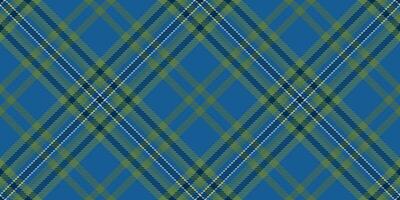 British check texture seamless, relax plaid background tartan. Horizontal textile vector pattern fabric in cyan and green colors.