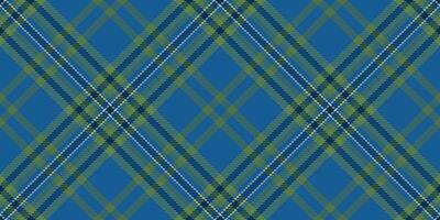 British check texture seamless, relax plaid background tartan. Horizontal textile vector pattern fabric in cyan and green colors.