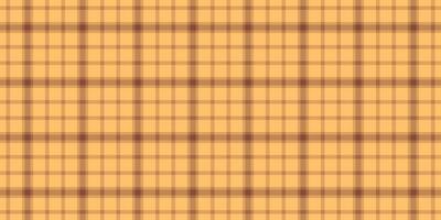 Shabby seamless texture textile, creative plaid vector background. Cutout tartan pattern fabric check in orange and red colors.