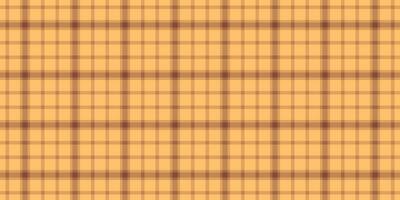 Shabby seamless texture textile, creative plaid vector background. Cutout tartan pattern fabric check in orange and red colors.