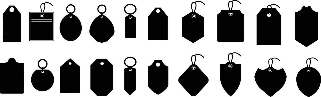 Sale sticker shape collection, price tag vector, shopping labels set, promotional badge shape, discount, commerce, sale sticker, advertisement, offers card