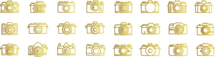 Camera icon set, photography symbol, digital camera, camera logo, multimedia symbol, lens icon, picture symbol, photography icon set, camera graphic, photo technology, visual media icon vector