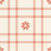 Spring gingham pattern, seamless checked plaids. Pastel vichy background for tablecloth, napkin, dress, Easter holiday textile design. vector