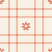 Spring gingham pattern, seamless checked plaids. Pastel vichy background for tablecloth, napkin, dress, Easter holiday textile design. vector