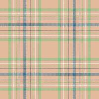 Plaid seamless pattern. Check fabric texture. Vector textile print.