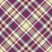 Plaid pattern vector. Check fabric texture. Seamless textile design for clothes, paper print. vector