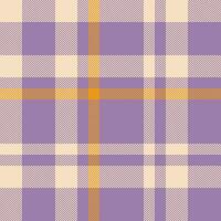 Plaid check pattern. Seamless fabric texture. Tartan textile print. vector