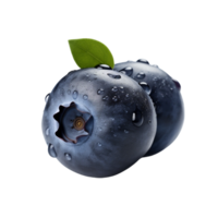 AI generated Blueberry isolated on transparent background png