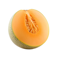 AI generated Cantaloupe isolated on transparent background png