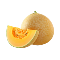 AI generated Cantaloupe isolated on transparent background png