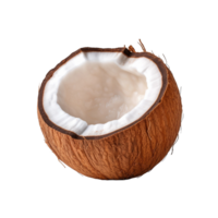 AI generated Coconut isolated on transparent background png