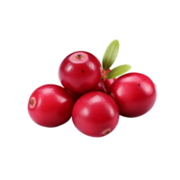 AI generated Cranberry isolated on transparent background png